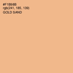 #F1B98B - Gold Sand Color Image