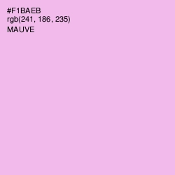 #F1BAEB - Mauve Color Image