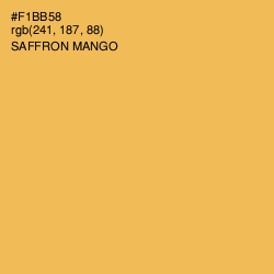 #F1BB58 - Saffron Mango Color Image