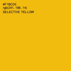 #F1BC0E - Selective Yellow Color Image