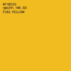 #F1BC20 - Fuel Yellow Color Image