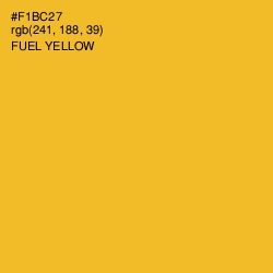 #F1BC27 - Fuel Yellow Color Image