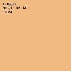 #F1BC83 - Tacao Color Image