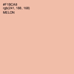 #F1BCA8 - Melon Color Image