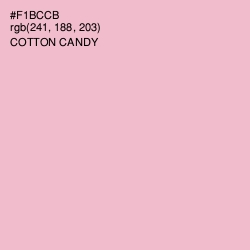 #F1BCCB - Cotton Candy Color Image