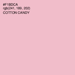 #F1BDCA - Cotton Candy Color Image