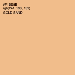 #F1BE8B - Gold Sand Color Image