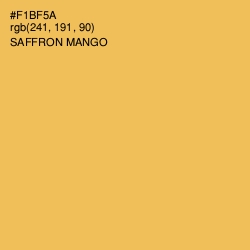 #F1BF5A - Saffron Mango Color Image