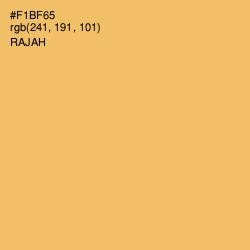 #F1BF65 - Rajah Color Image