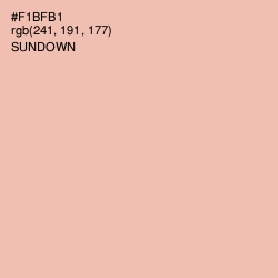 #F1BFB1 - Sundown Color Image