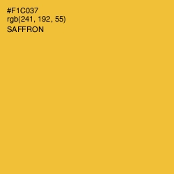 #F1C037 - Saffron Color Image