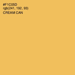 #F1C05D - Cream Can Color Image