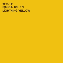#F1C111 - Lightning Yellow Color Image