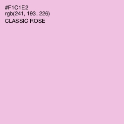 #F1C1E2 - Classic Rose Color Image