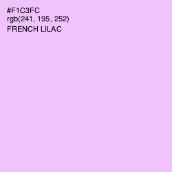 #F1C3FC - French Lilac Color Image