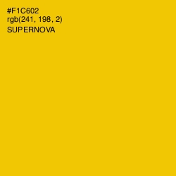 #F1C602 - Supernova Color Image