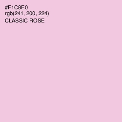#F1C8E0 - Classic Rose Color Image