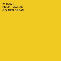 #F1CA21 - Golden Dream Color Image