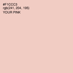 #F1CCC3 - Your Pink Color Image