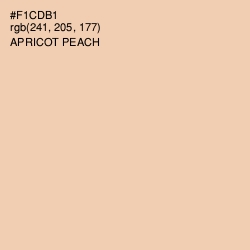 #F1CDB1 - Apricot Peach Color Image