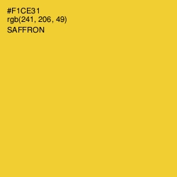 #F1CE31 - Saffron Color Image