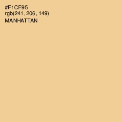 #F1CE95 - Manhattan Color Image