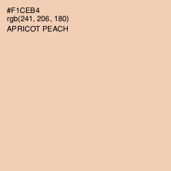 #F1CEB4 - Apricot Peach Color Image