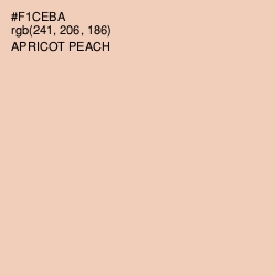 #F1CEBA - Apricot Peach Color Image