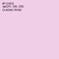 #F1CEE8 - Classic Rose Color Image