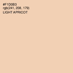 #F1D0B3 - Light Apricot Color Image