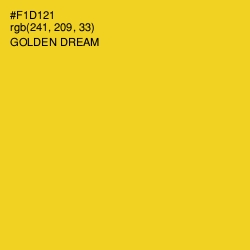 #F1D121 - Golden Dream Color Image