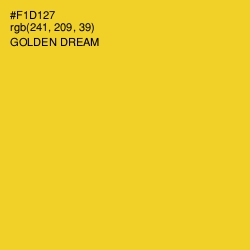 #F1D127 - Golden Dream Color Image