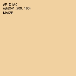 #F1D1A0 - Maize Color Image