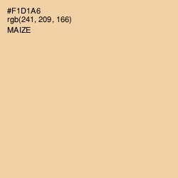 #F1D1A6 - Maize Color Image