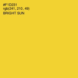 #F1D231 - Bright Sun Color Image