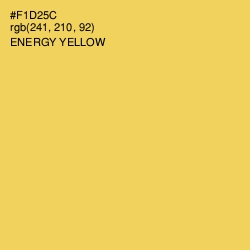 #F1D25C - Energy Yellow Color Image