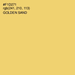 #F1D271 - Golden Sand Color Image