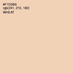 #F1D2B6 - Wheat Color Image