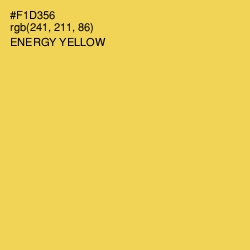 #F1D356 - Energy Yellow Color Image
