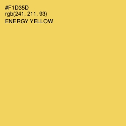 #F1D35D - Energy Yellow Color Image