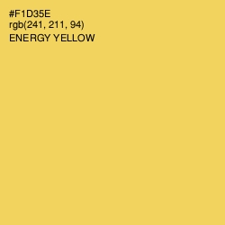 #F1D35E - Energy Yellow Color Image