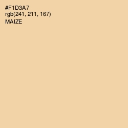 #F1D3A7 - Maize Color Image