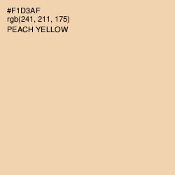 #F1D3AF - Peach Yellow Color Image