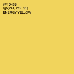 #F1D45B - Energy Yellow Color Image