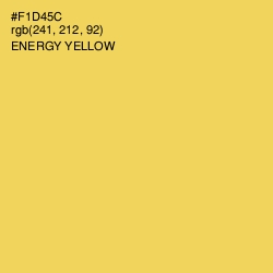 #F1D45C - Energy Yellow Color Image