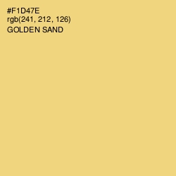 #F1D47E - Golden Sand Color Image