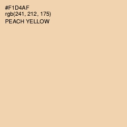 #F1D4AF - Peach Yellow Color Image