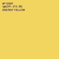 #F1D55F - Energy Yellow Color Image