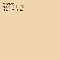 #F1D5AF - Peach Yellow Color Image