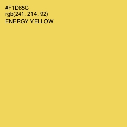 #F1D65C - Energy Yellow Color Image